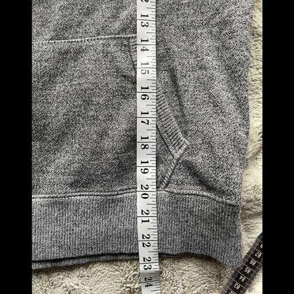 Roots salt and pepper grey pullover hoodie sweater size small - Picture 8 of 9